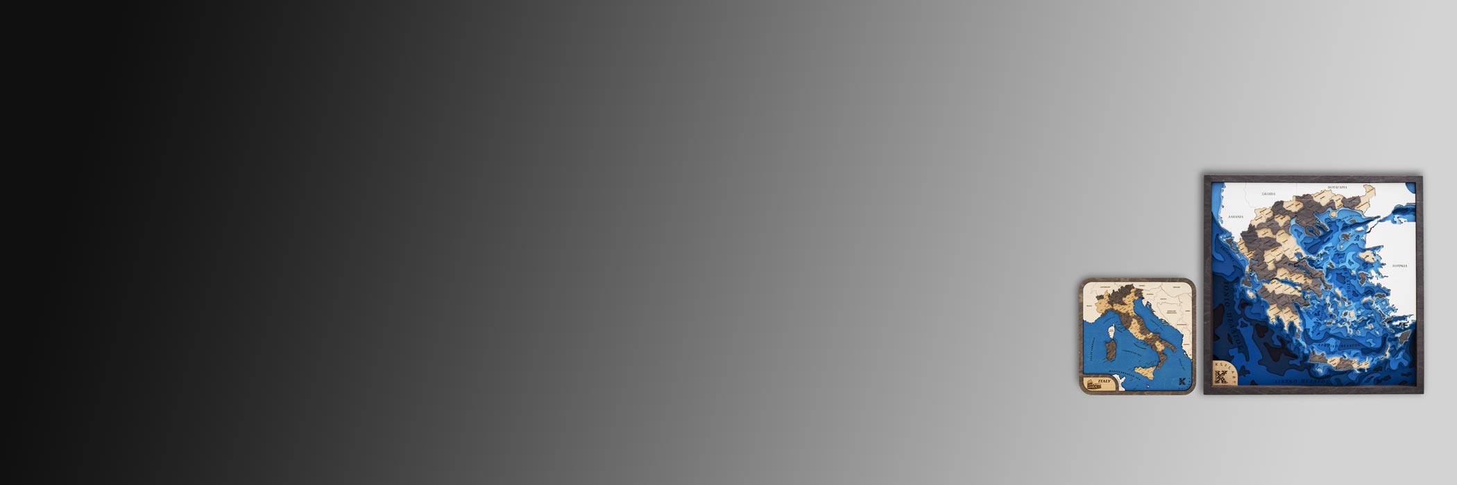 Banner για όλους τους ξύλινους χάρτες χωρών