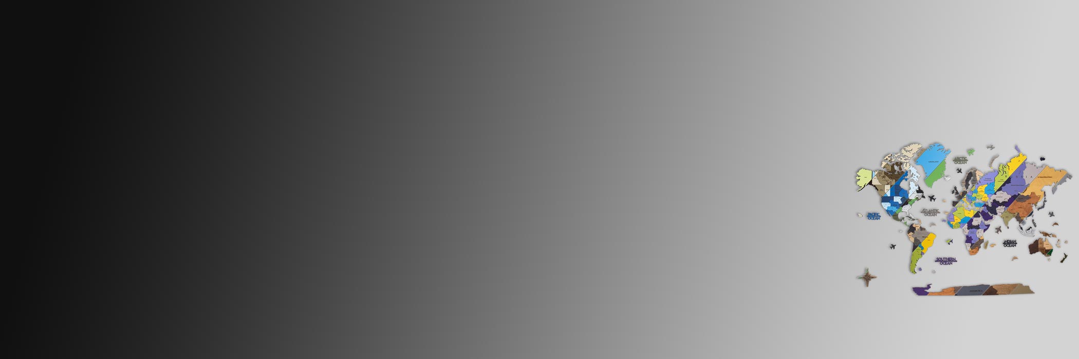Banner - Όλοι οι ξύλινοι παγκόσμιοι χάρτες