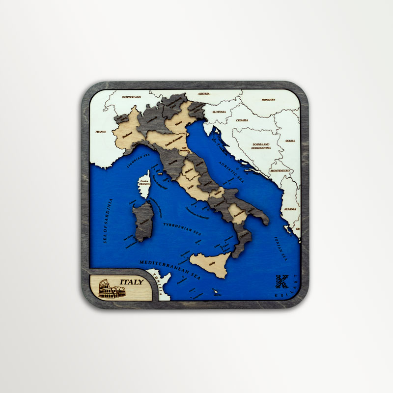Μενού για μίνι χάρτες της Ιταλίας