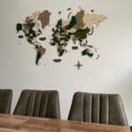 3D Wooden World Map "Woodland Camo" photo review